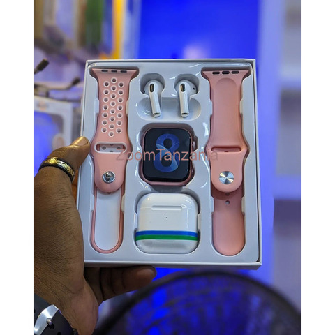 T 55 smart watch package with Airpods - 2/4