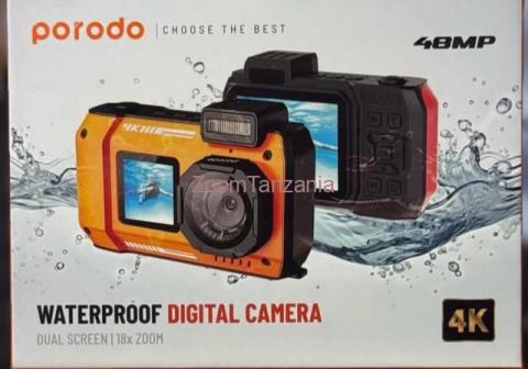 Porodo WATERPROOF DIGITAL CAMERA DUAL SCREEN | 18x ZOOM 48МР 4K