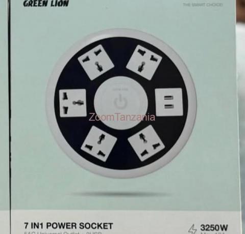 7 IN1 POWER SOCKET 5AC Universal Outlet + 2USB