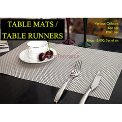 table mats and runners 100% new made with PVC net waterproof - 1