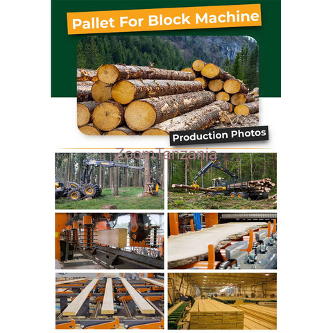 WOODEN PALLET FOR CONCRETE BLOCK MACHINES - 3/4