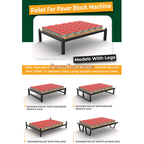 WOODEN PALLET FOR PAVING BLOCK MACHINES - 1/4