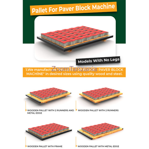 WOODEN PALLET FOR PAVING BLOCK MACHINES - 2/4