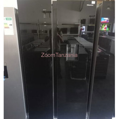 hisense H670SMIB-WDbSide By Side Fridge 514L Black Glass - 1