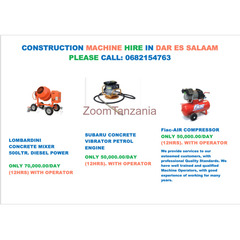HOME SELF-BUILD CONCRETE MIXER & PORKER FOR RENT AT 70,000 & 50,000 RESPECTIVELY. - 1
