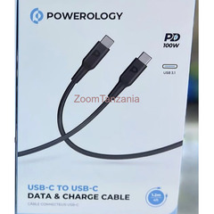 Powerology Usb C to Usb C Data & Charger Cable