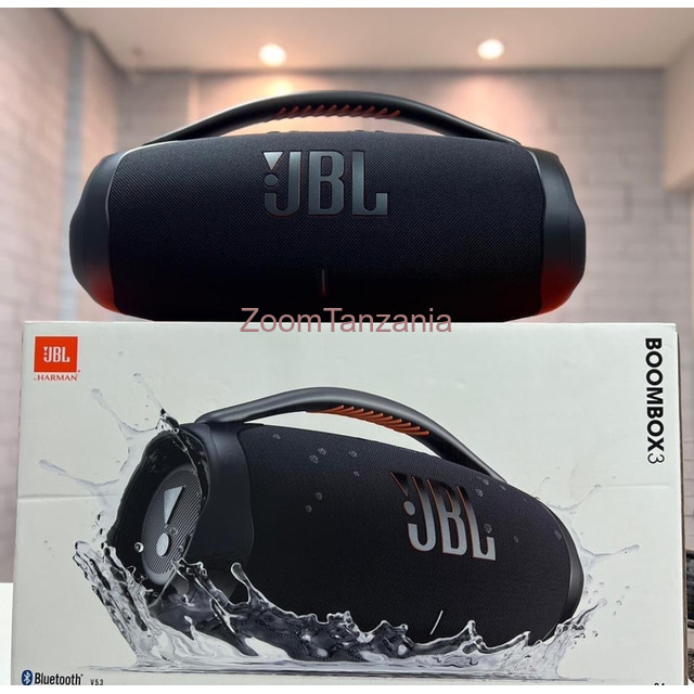  JBL Boombox 3 Black Portable Bluetooth Speaker with