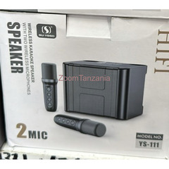 Karaoke Wirelesss Microphone speaker with 2 Mics - 1