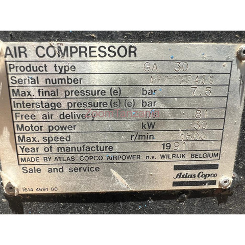 Air Compressor GA30 Atlas Copco - 2/3