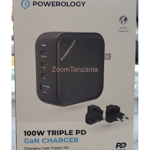 Powerology 100W Triple PD GaN Charger