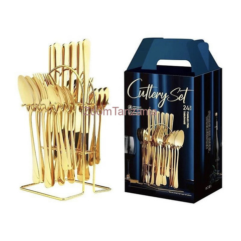 24pcs cuttlery Gold Set