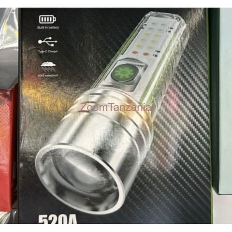 Rechargable Multifunctional Zoom FlashLight