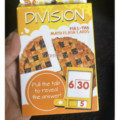 Divison Math Flash Cards