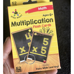 Math multiplication Flash Cards - 1