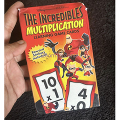 The Incredible Multiplication Flash Cards - 1