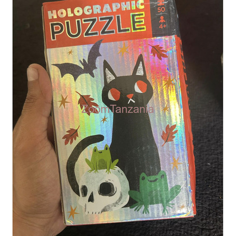 Holographic Foil Cat Black Puzzle