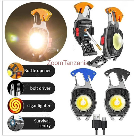 Multifunction Rechargeable Lamp with Cigarette Lighter Screwdriver - 1/3