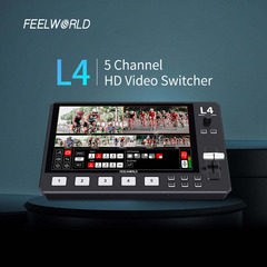 FEELWORLD L4 VIDEO SWITCHER WITH LIVE STREAMING OPTION