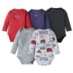 Set of 5 fancy new born rompers - 1
