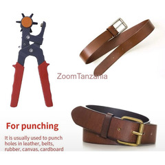 Leather Punch Plier Manual Belt Revolve Sewing Round Hole Puncher Leathercraft
