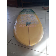 Surfboard. Ebert, Red Stripe. 5' 8" and about 38 liters. - 1