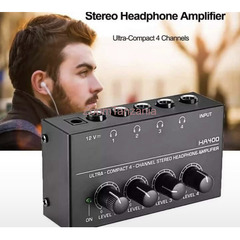 Stereo Headphone Amplifier 4 channels