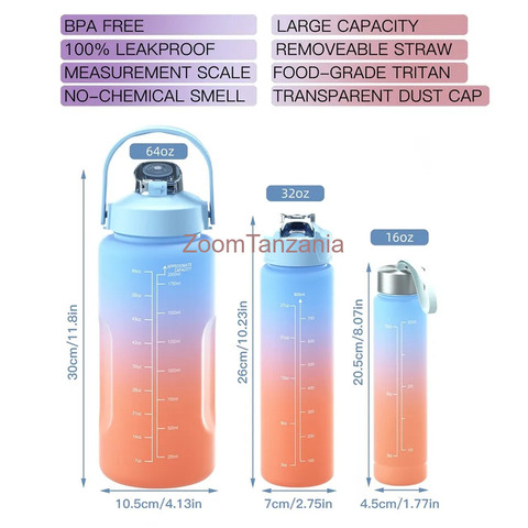 3pcs Water Bottle Fancy - 2/3