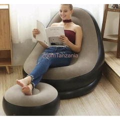 Inflatable Single Sofa with leg rest