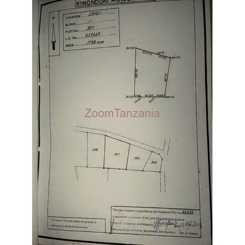 Plot for sale Savei Mlimani city Dar es salaam Tanzania - 1/3