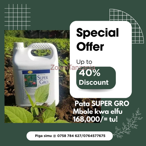 SUPER GRO Fertilizer/Mbolea (5L) - 3/4