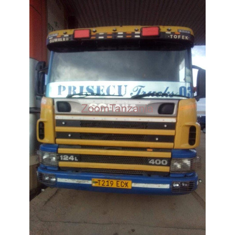 SCANIA 124/400 NA TELLER LAKE INAUZWA NA BANK - 1/4