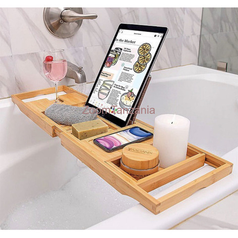 Luxury Bamboo Bathtab Tray Expandable