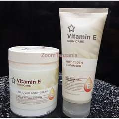 Vitamn E body cream & cleanser