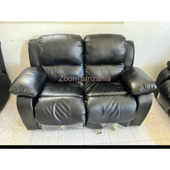 Pure Leather Imported Recliner Sofa - 3