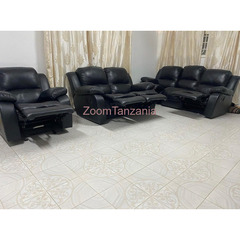 Pure Leather Imported Recliner Sofa - 4