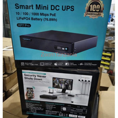 Smart Mini DC UPS 10 / 100 / 1000 Mbps PoE LiFePO4 Battery (76.8Wh)